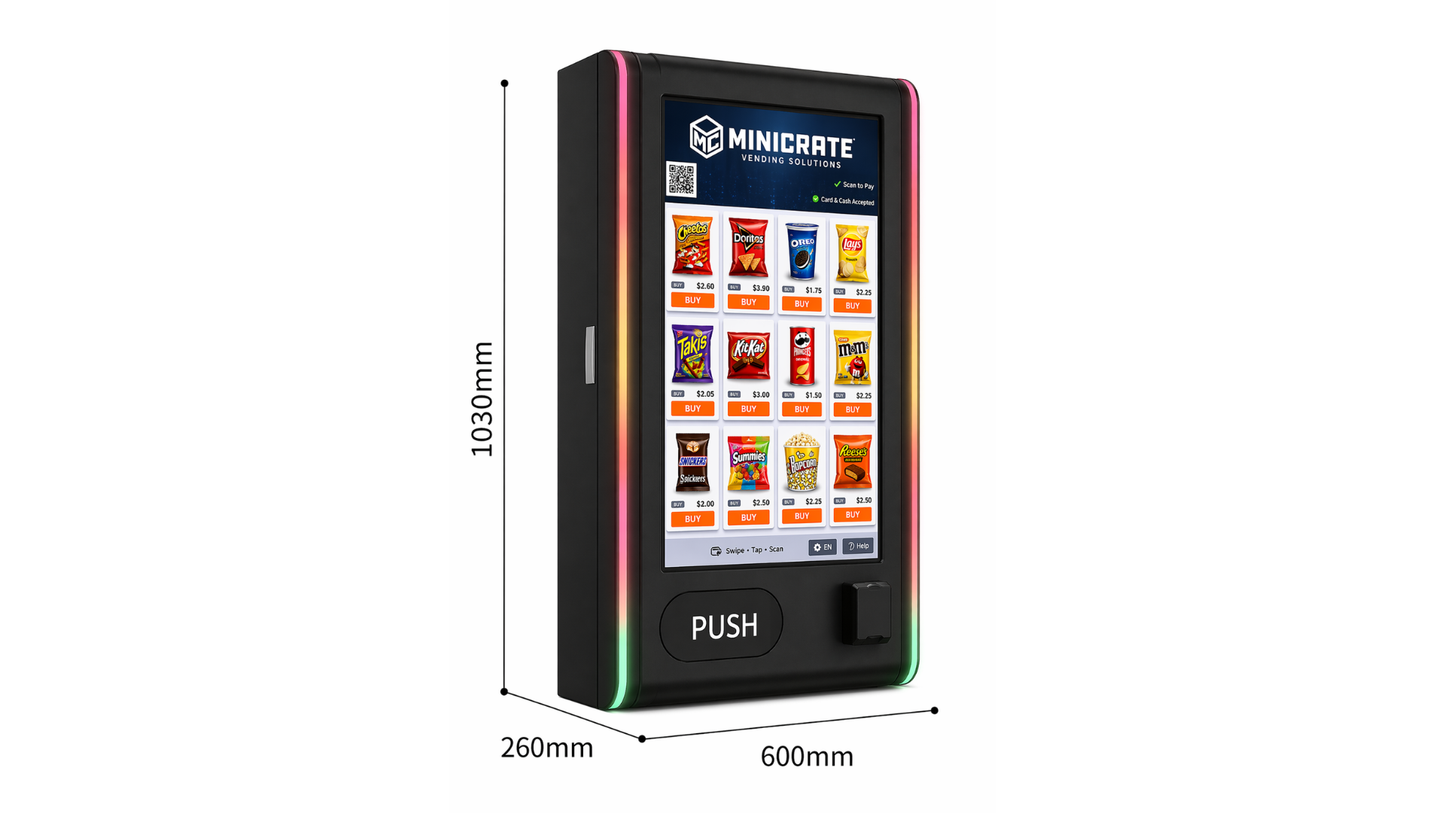 Mega Wall, Wall Mounted Vending Machine